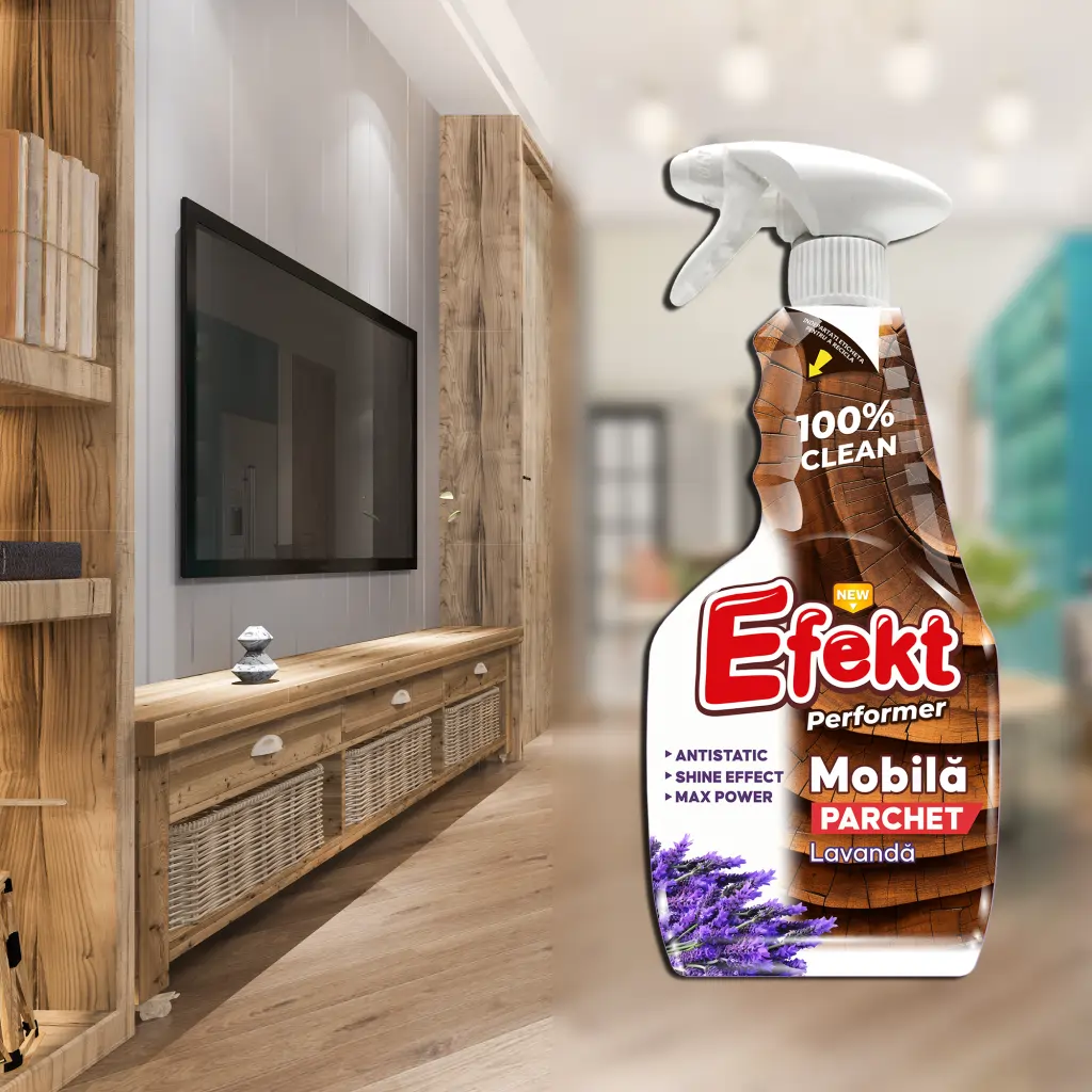 Soluție curățare Mobilă / Parchet Efekt, Lavandă, 750ml - imagine 3